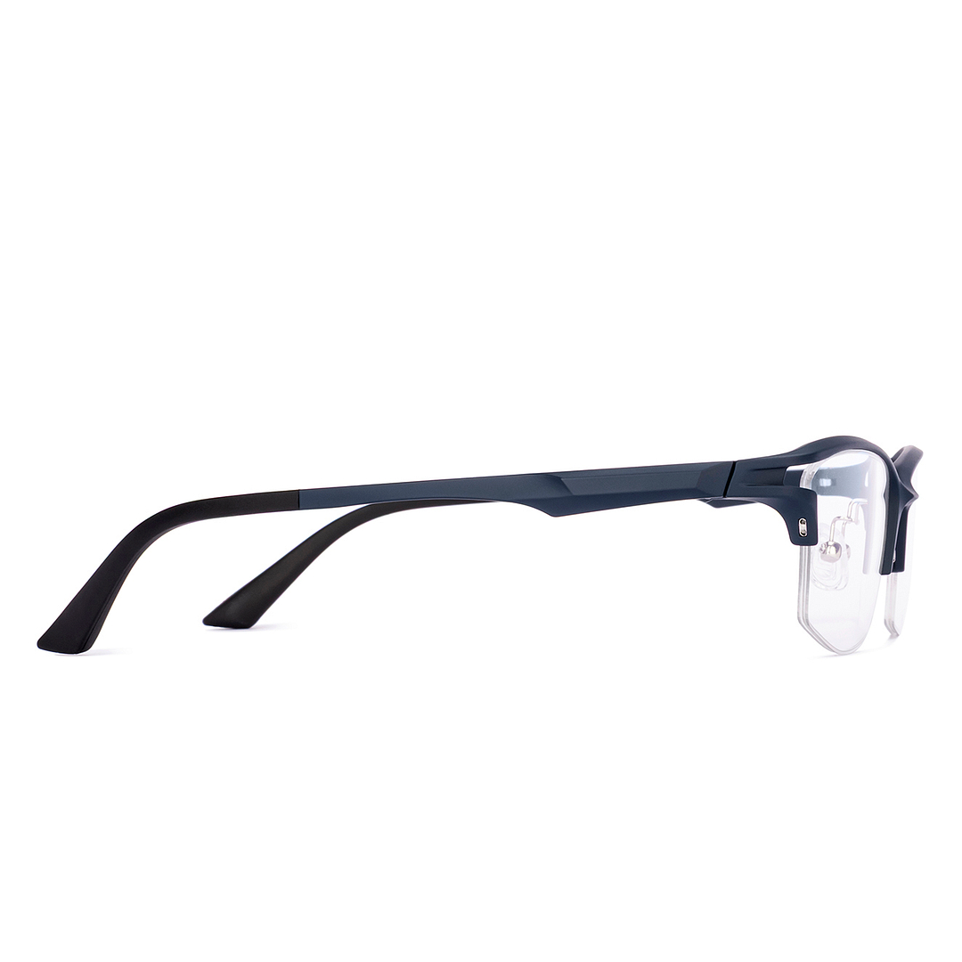 Lenskart Air Blue Half Rim Rectangle left side