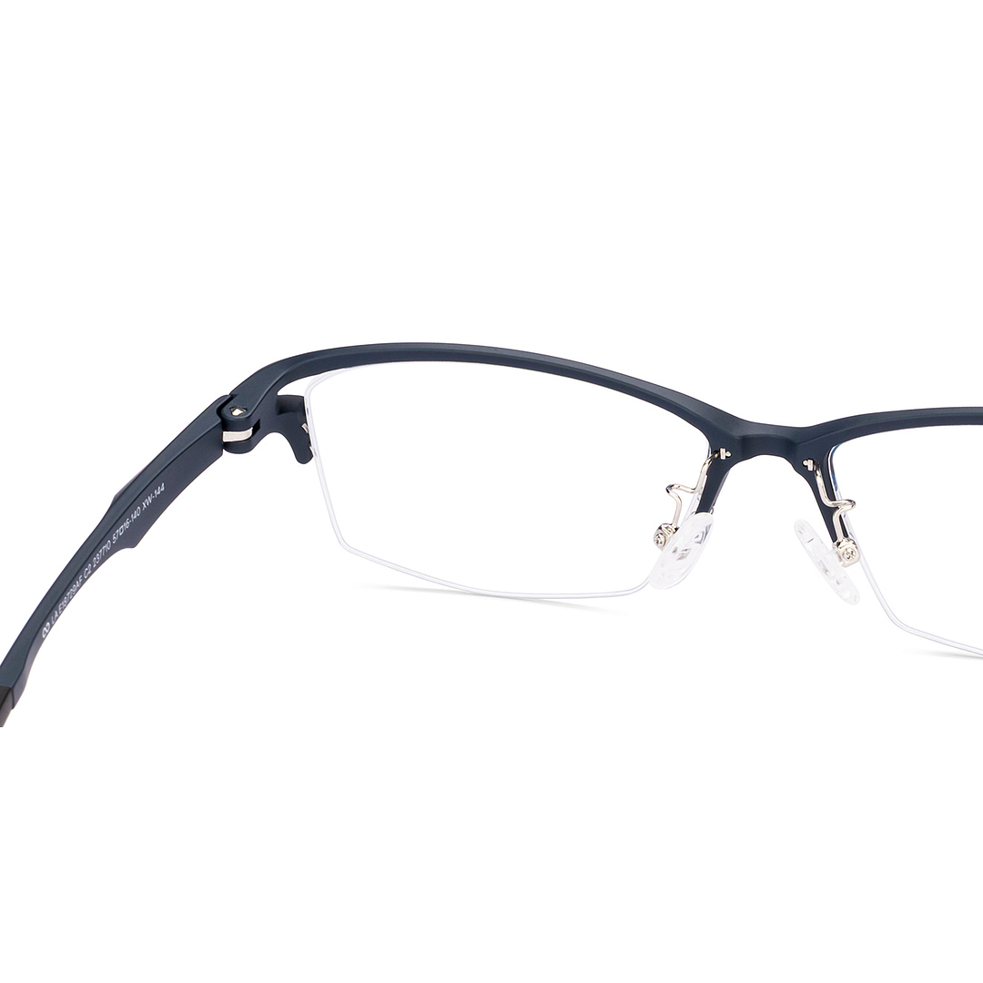 Lenskart Air Blue Half Rim Rectangle right side