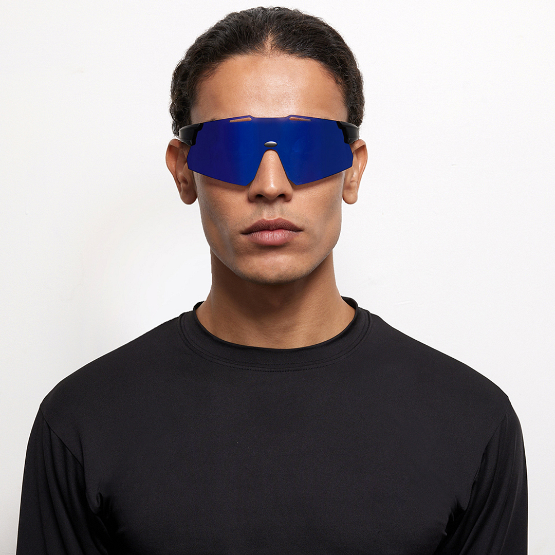 Lenskart Boost Online Black Rimless Square left side