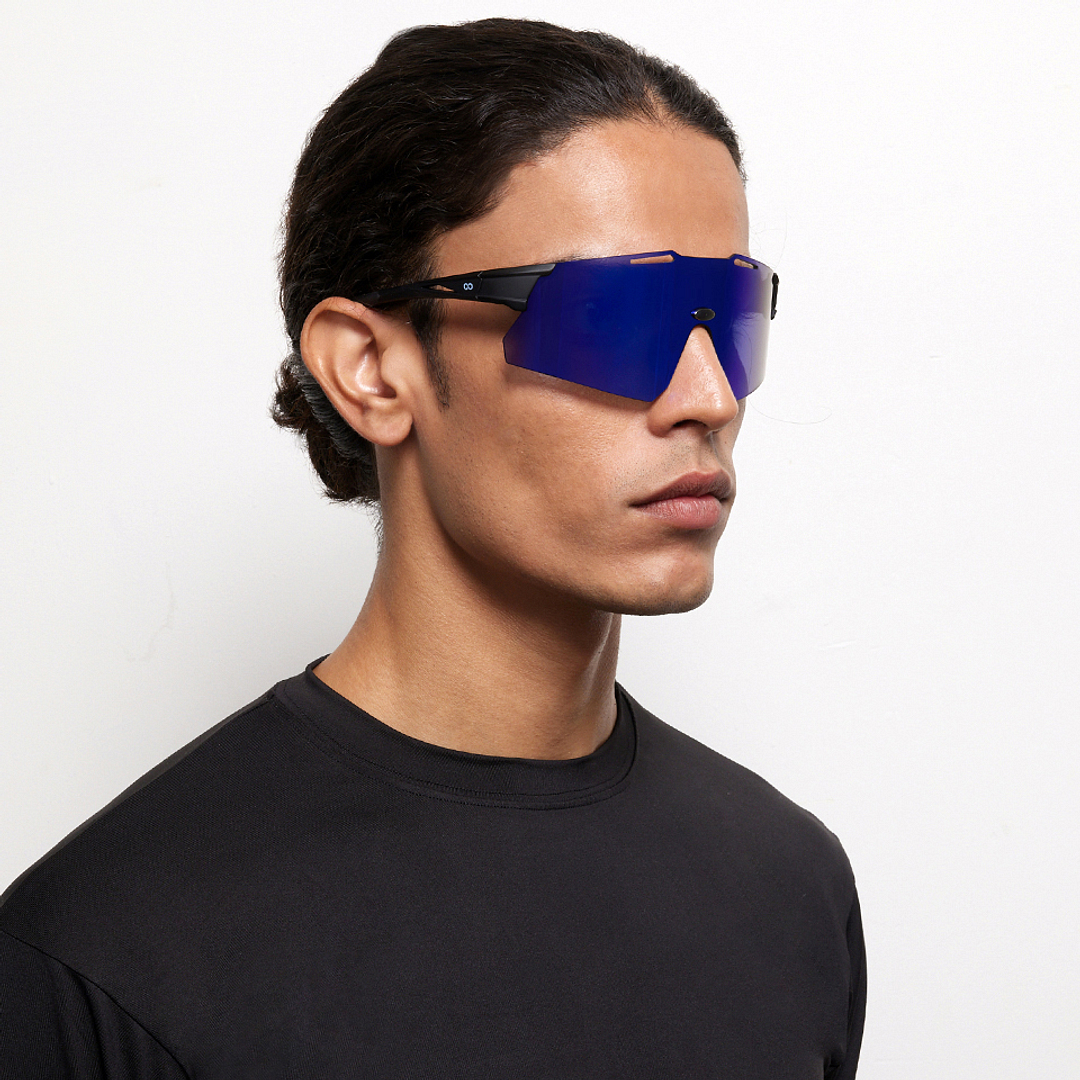 Lenskart Boost Online Black Rimless Square right side