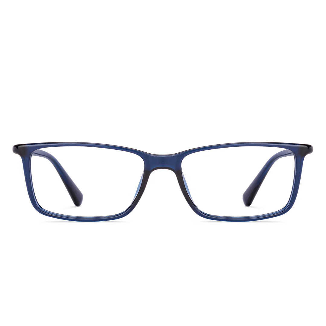 Blue Silver Full Rim Rectangle Lenskart Air Comfort LA E14363-M-C1