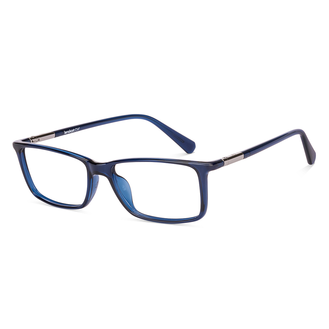 Blue Silver Full Rim Rectangle Lenskart Air Comfort LA E14363-M-C1