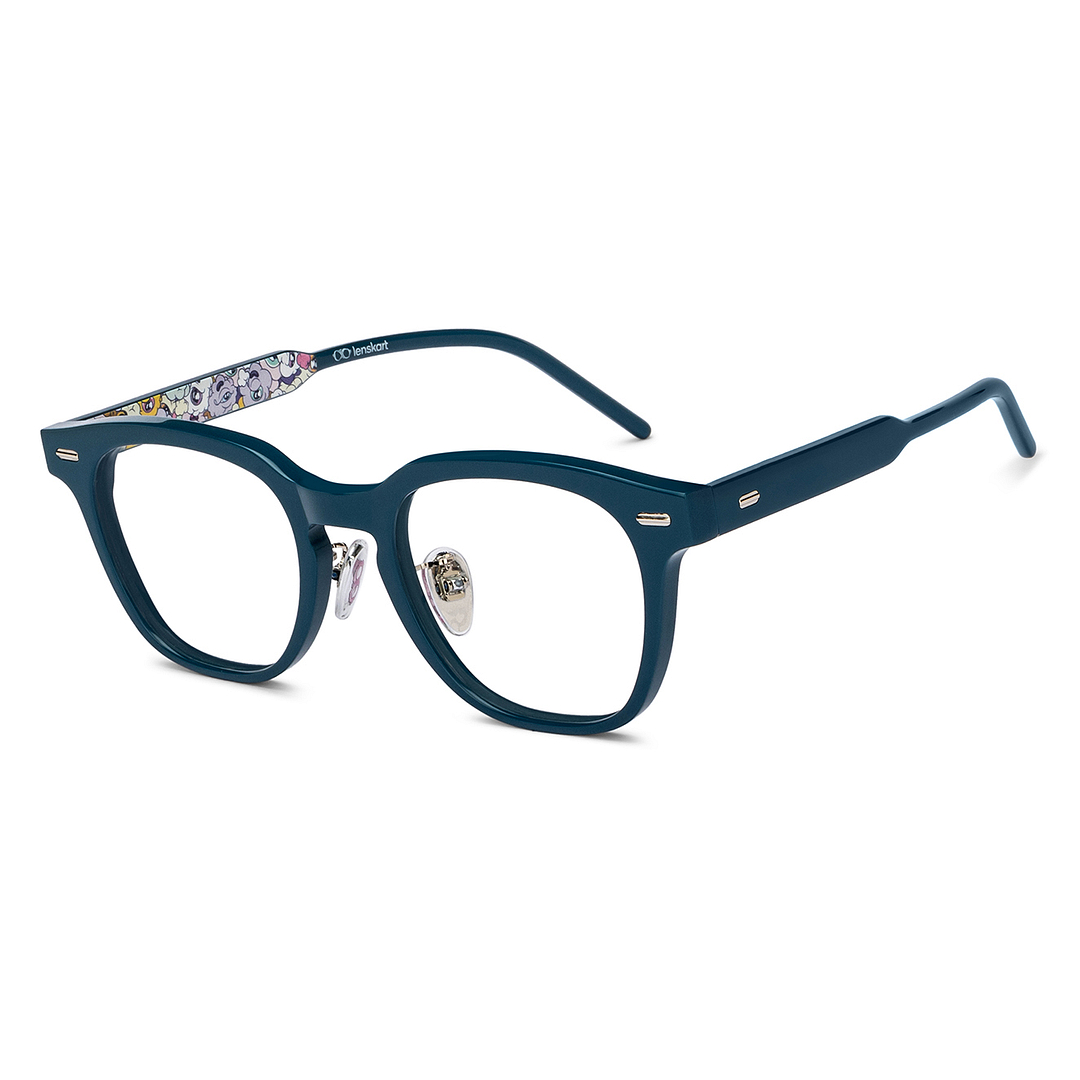 Lenskart Silver Full Rim Round left side