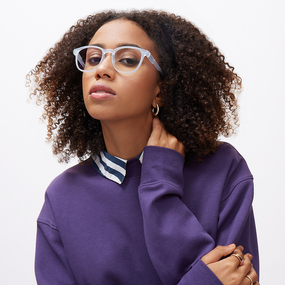 Lenskart Hustlr Blue sky Full Rim Square right side