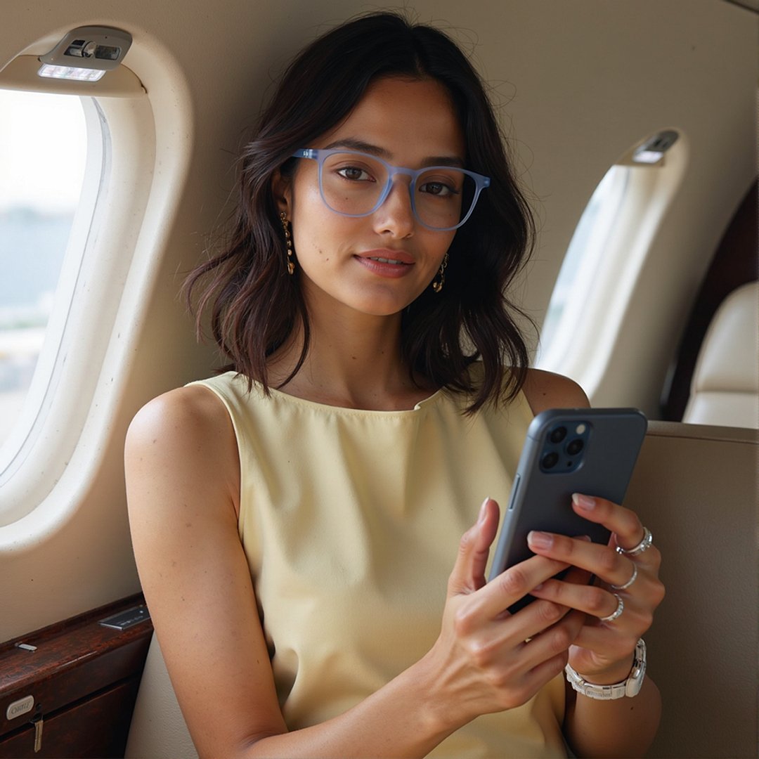 Lenskart Hustlr Blue sky Full Rim Square right side