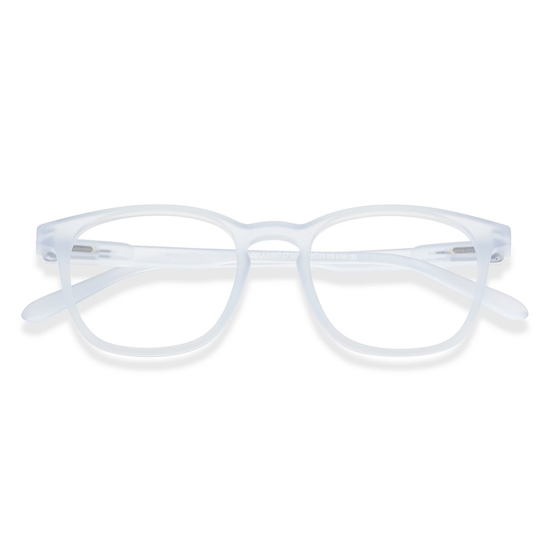 Lenskart Hustlr Blue sky Full Rim Square left side