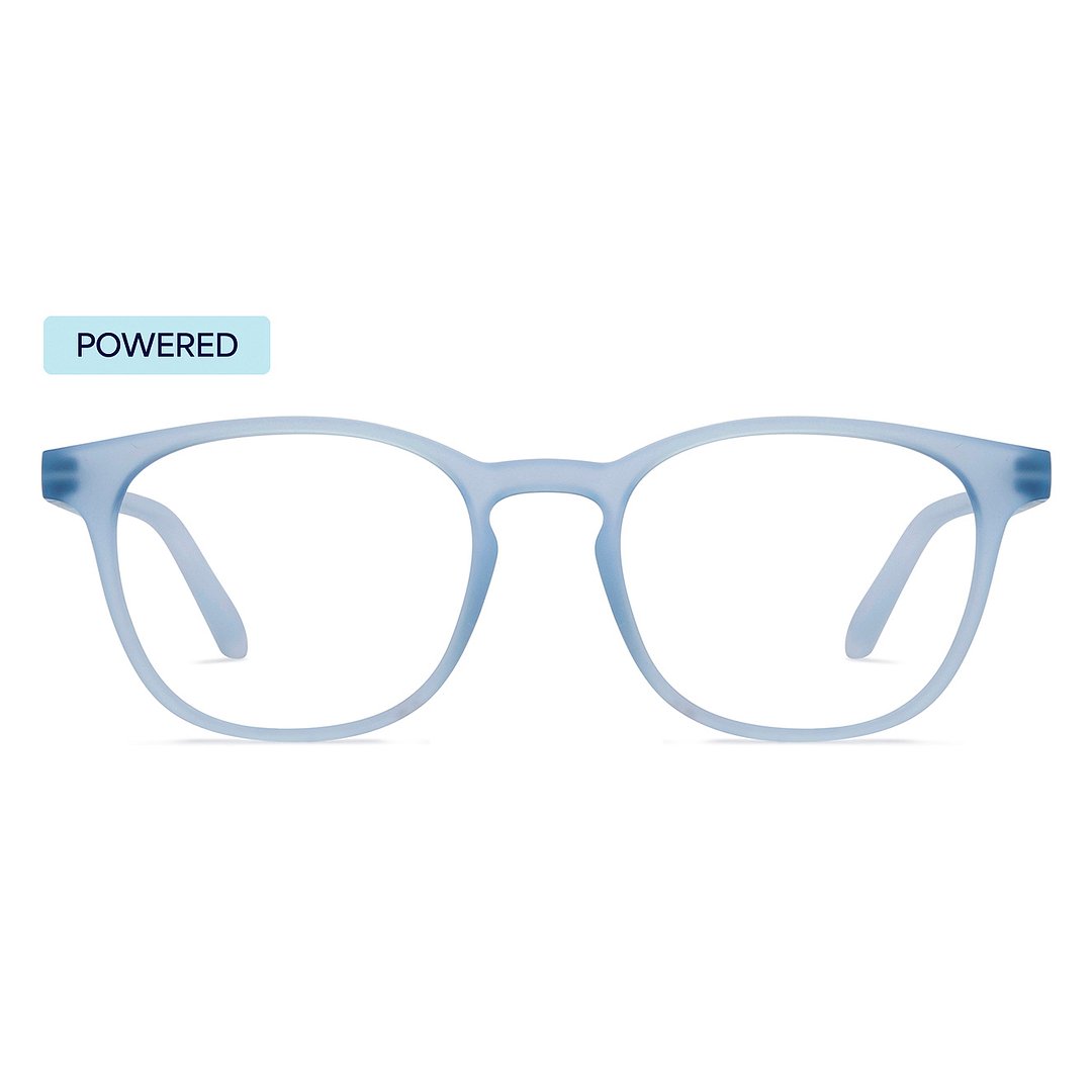 Lenskart Hustlr Blue sky Full Rim Square left side