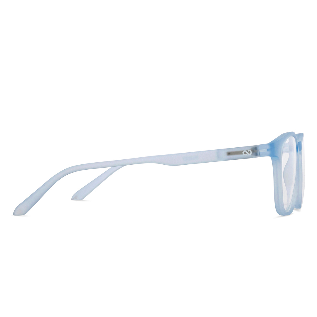 Lenskart Hustlr Blue sky Full Rim Square left side