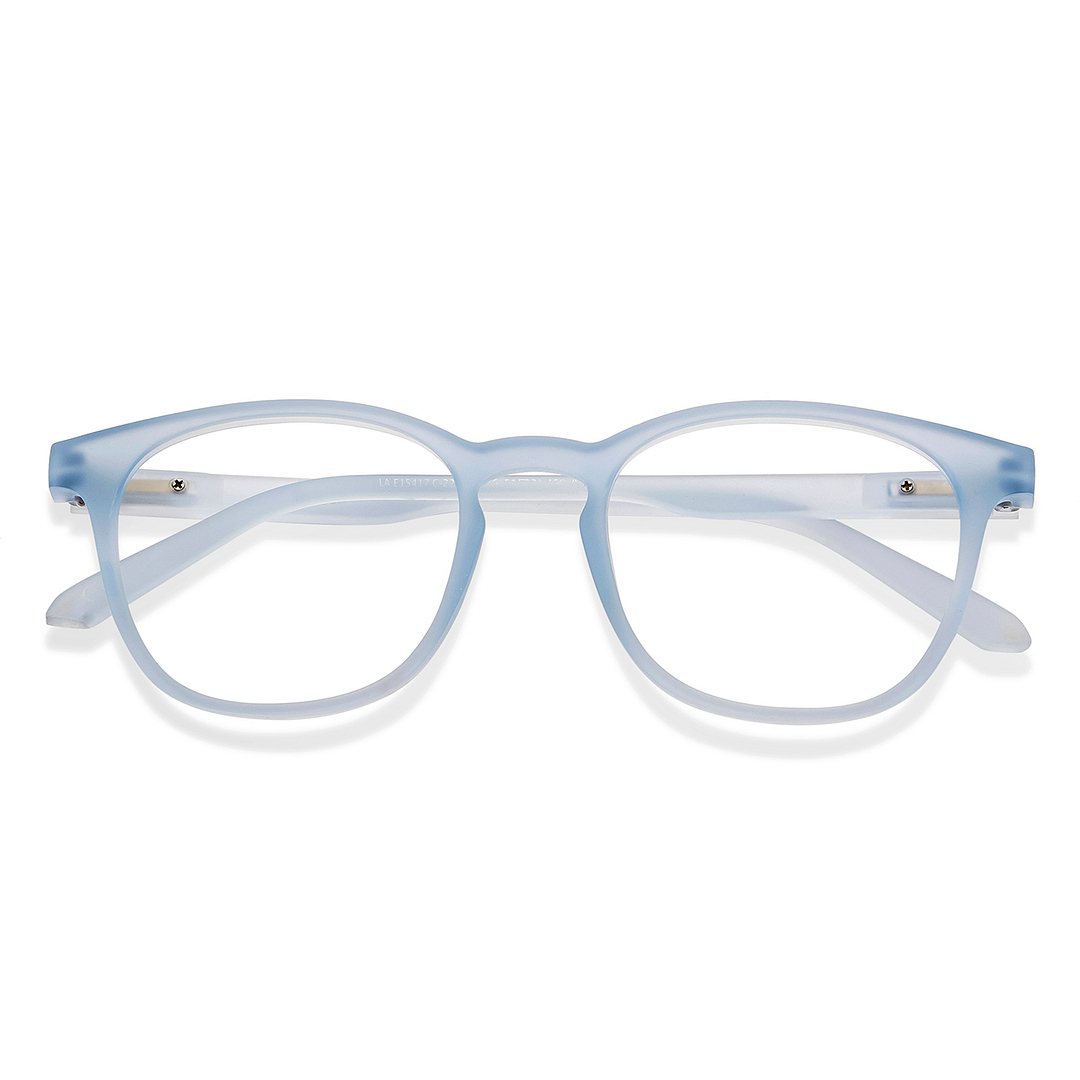 Lenskart Hustlr Blue sky Full Rim Square left side