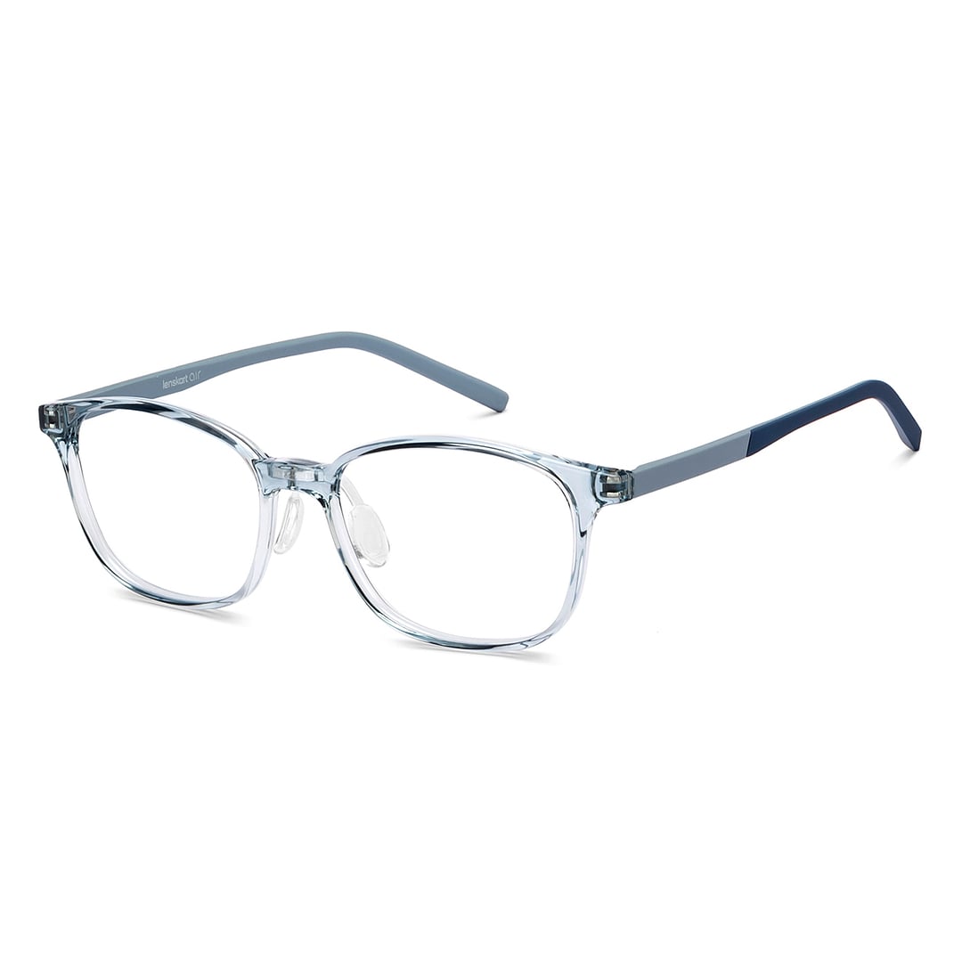 Lenskart Air Blue Transparent Full Rim Rectangle left side