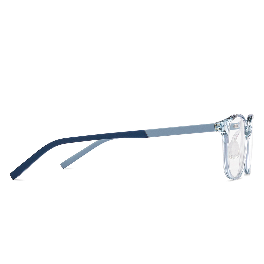 Lenskart Air Blue Transparent Full Rim Rectangle left side