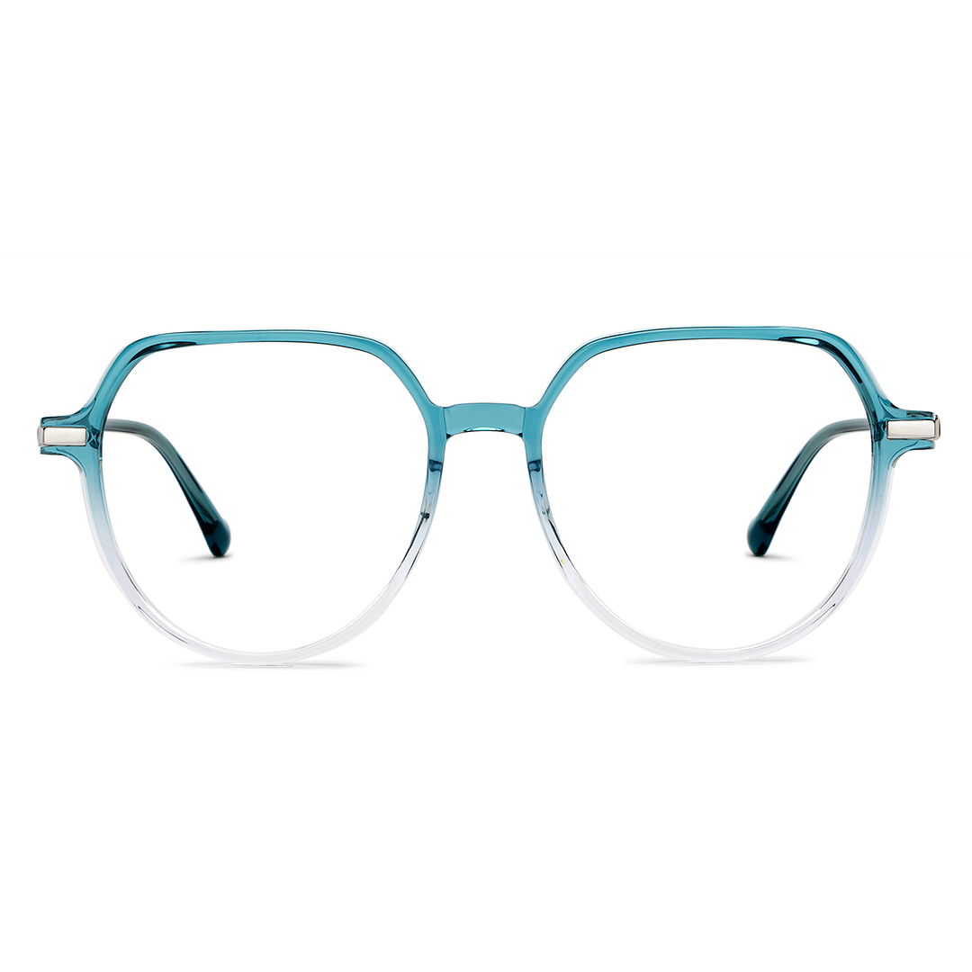 Lenskart Blue Transparent Full Rim Round right side