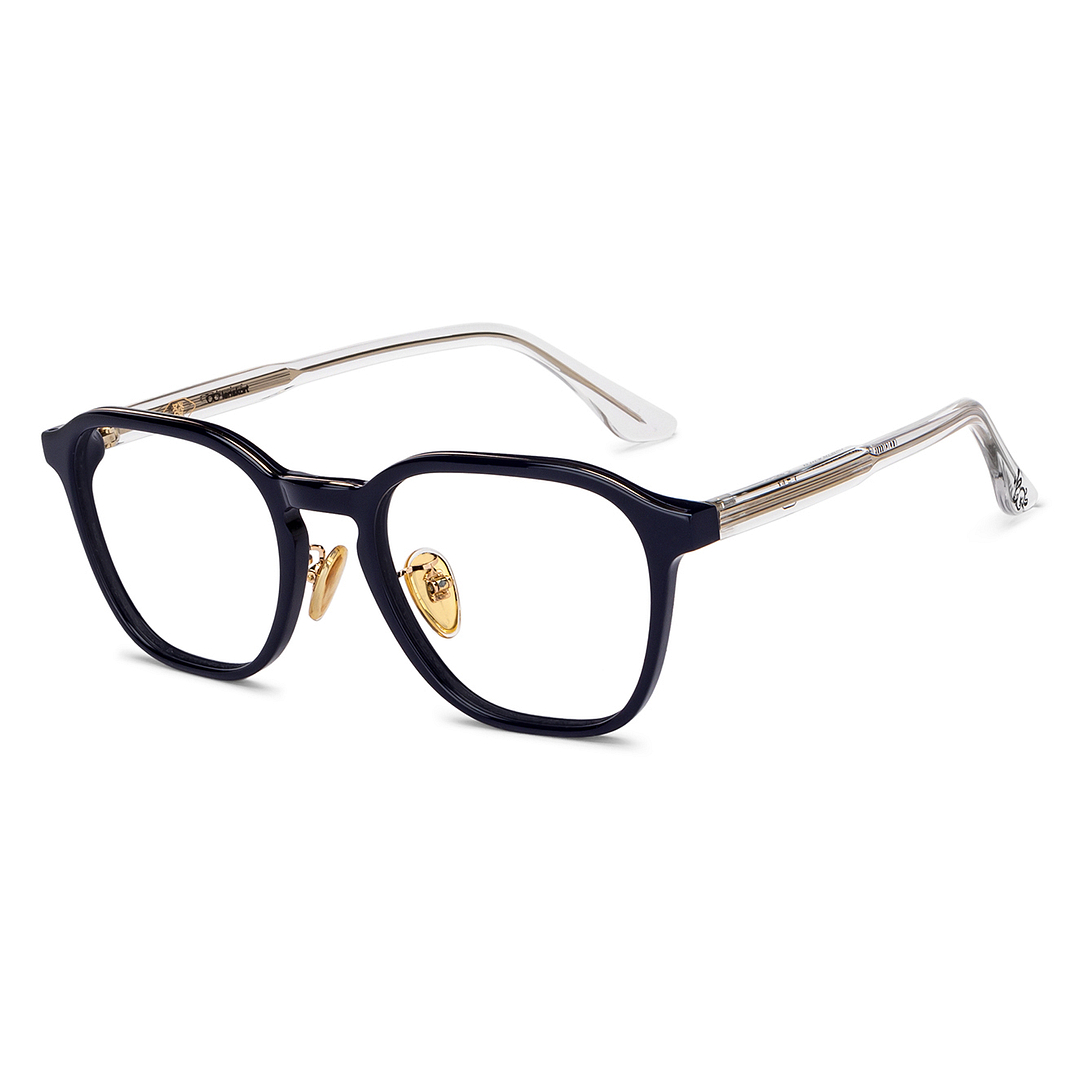 Lenskart Sky Blue Full Rim Geometric left side