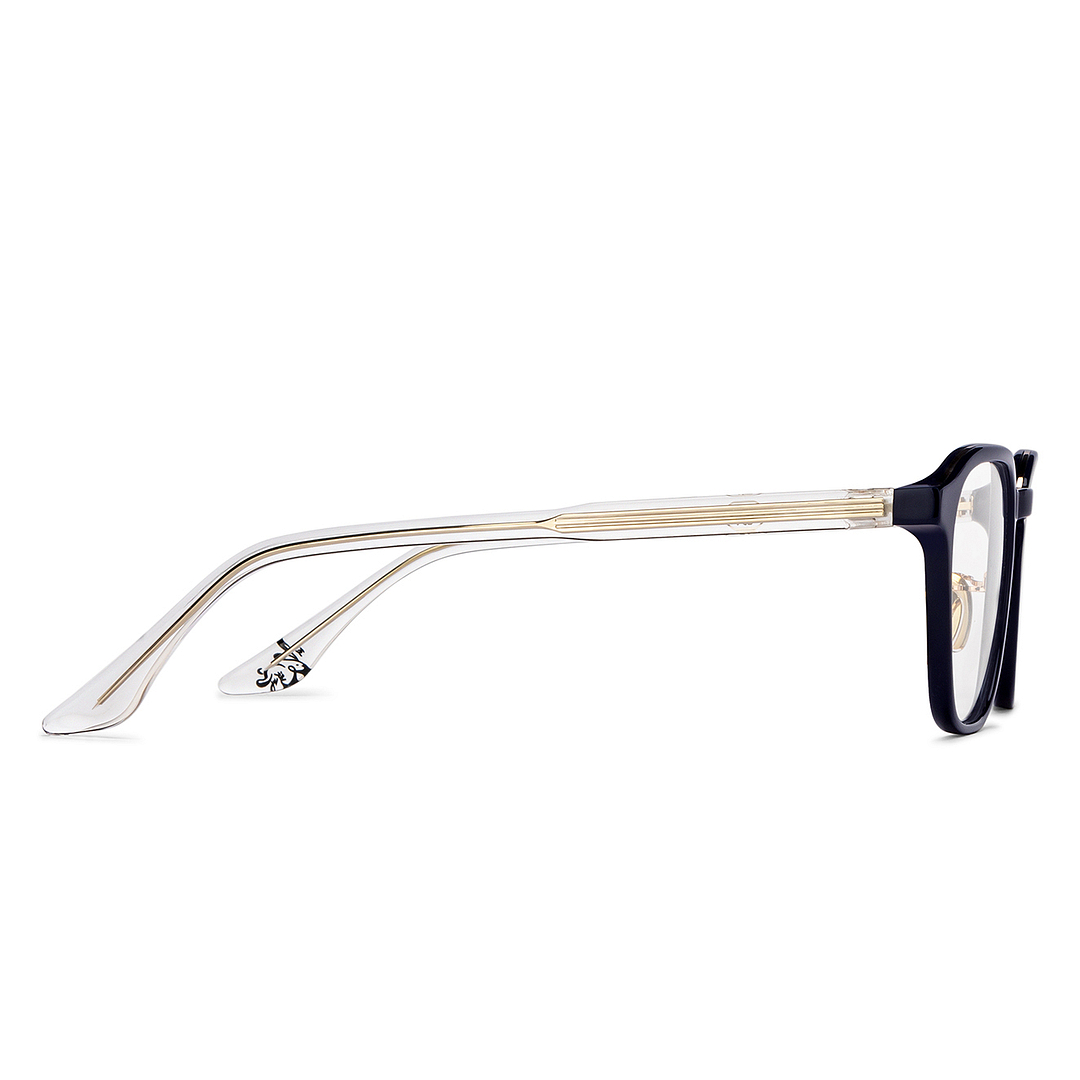 Lenskart Sky Blue Full Rim Geometric left side