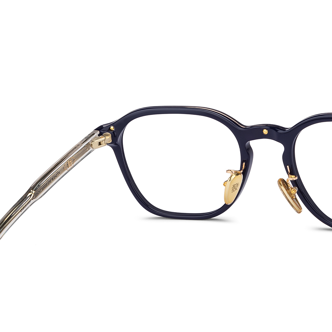 Lenskart Sky Blue Full Rim Geometric left side