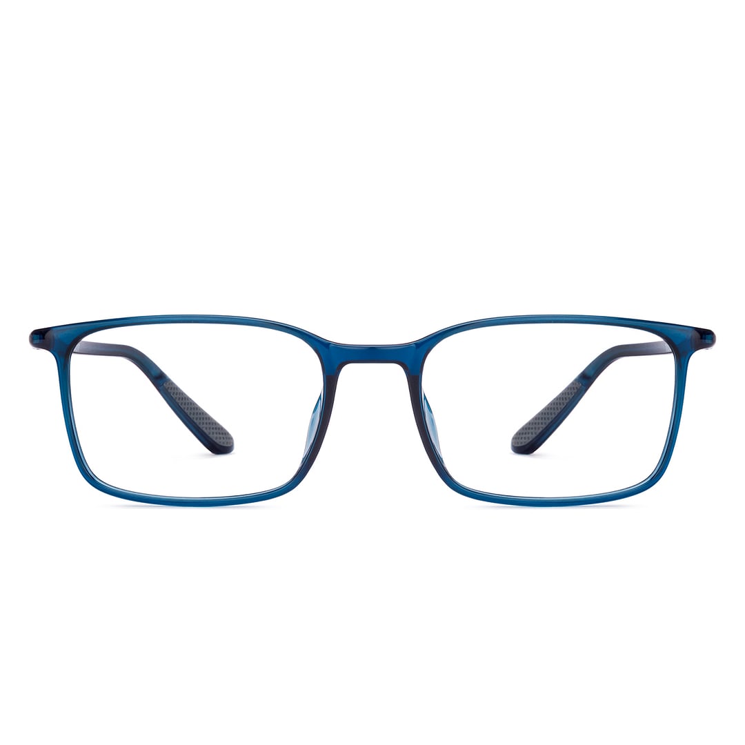 Lenskart Air Blue Transparent Full Rim Rectangle right side