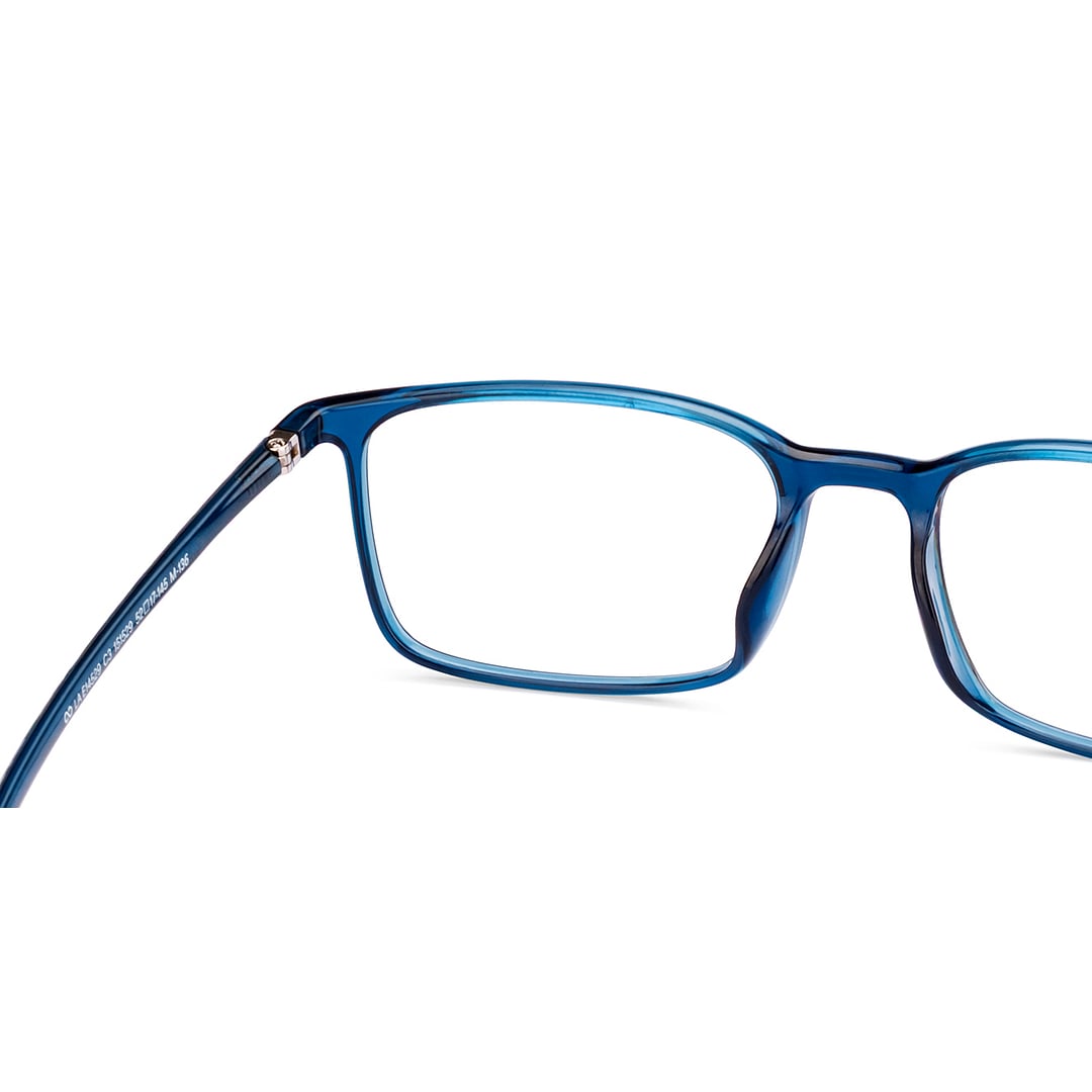 Lenskart Air Blue Transparent Full Rim Rectangle right side