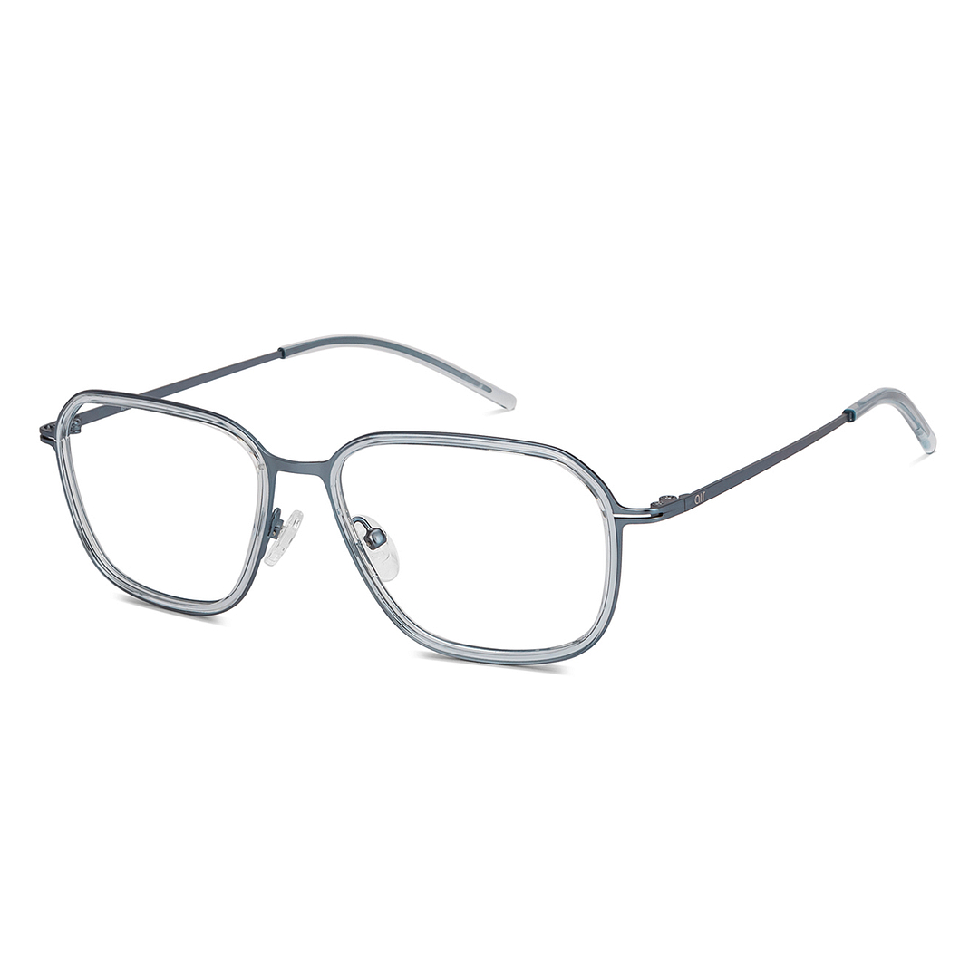 Lenskart Air Online Blue Transparent Full Rim Square left side
