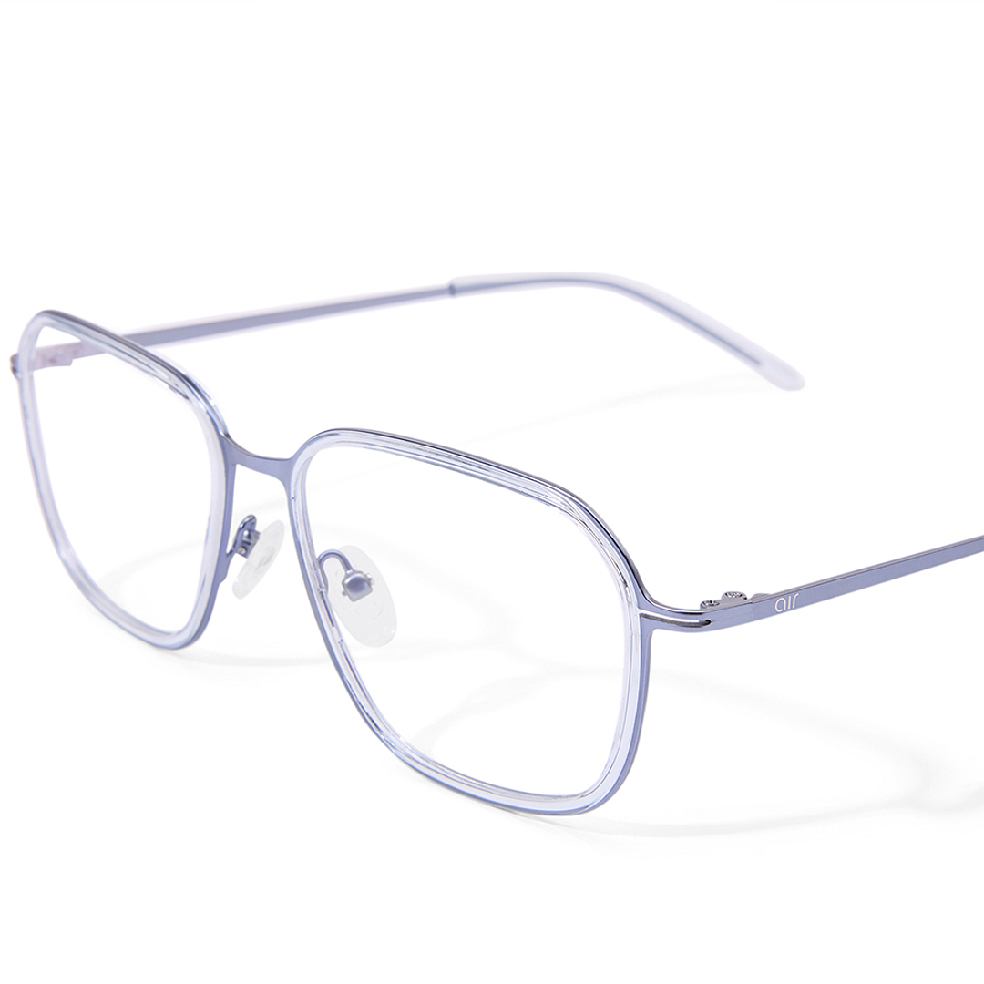 Lenskart Air Online Blue Transparent Full Rim Square right side