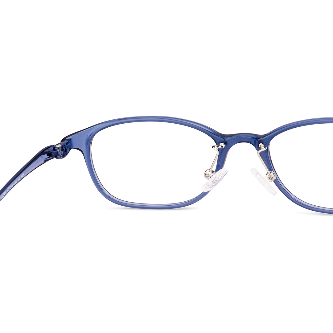 Lenskart Air Blue Transparent Full Rim Rectangle right side