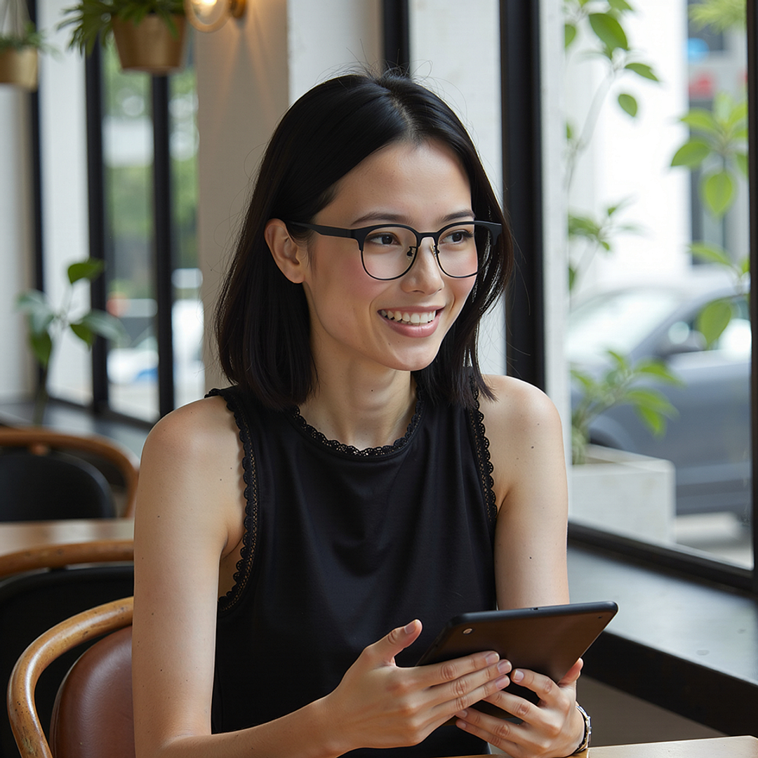 Lenskart Air Black Full Rim Square right side