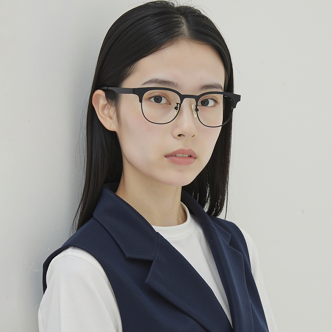 Lenskart Air Black Full Rim Square left side