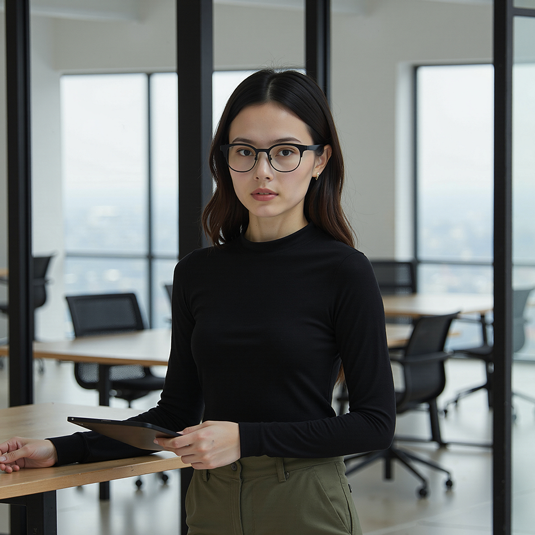 Lenskart Air Black Full Rim Square right side