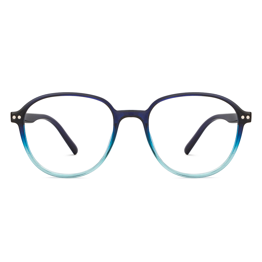 Lenskart Air Online Blue Transparent Full Rim Round right side
