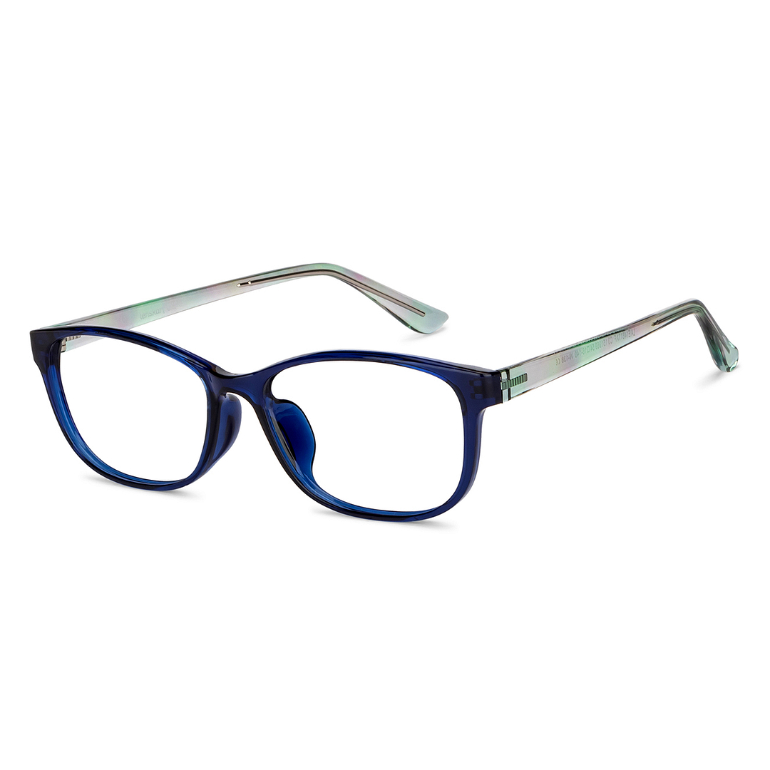 Lenskart Air Online Blue Transparent Full Rim Rectangle left side