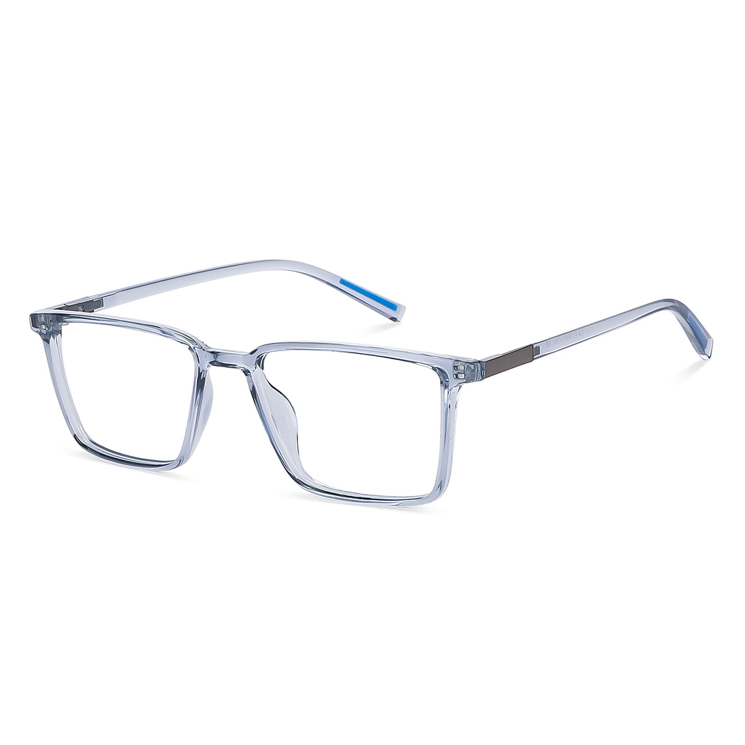 Lenskart Air Blue Transparent Full Rim Rectangle left side