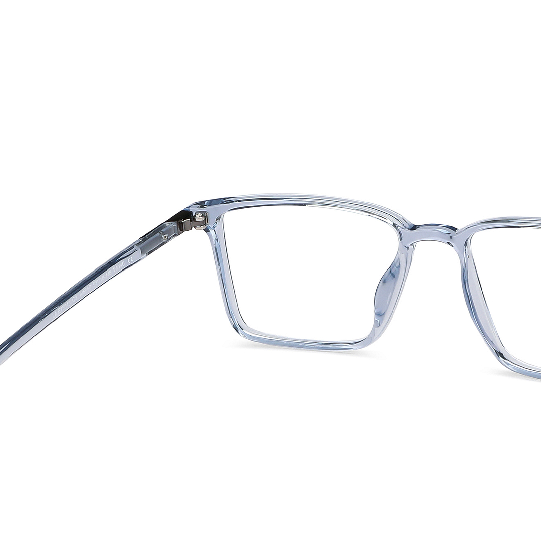 Lenskart Air Blue Transparent Full Rim Rectangle left side