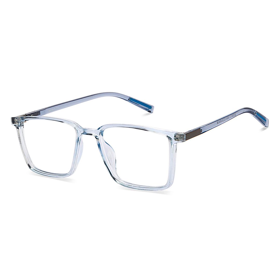 Lenskart Air Blue Transparent Full Rim Rectangle right side