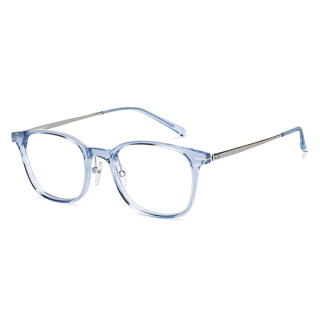 Lenskart Air Online Blue Transparent Full Rim Round right side