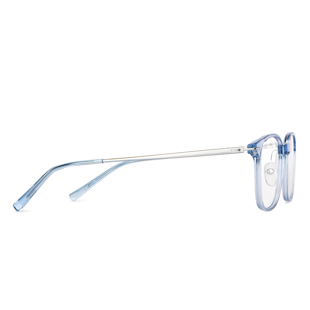 Lenskart Air Online Blue Transparent Full Rim Round left side