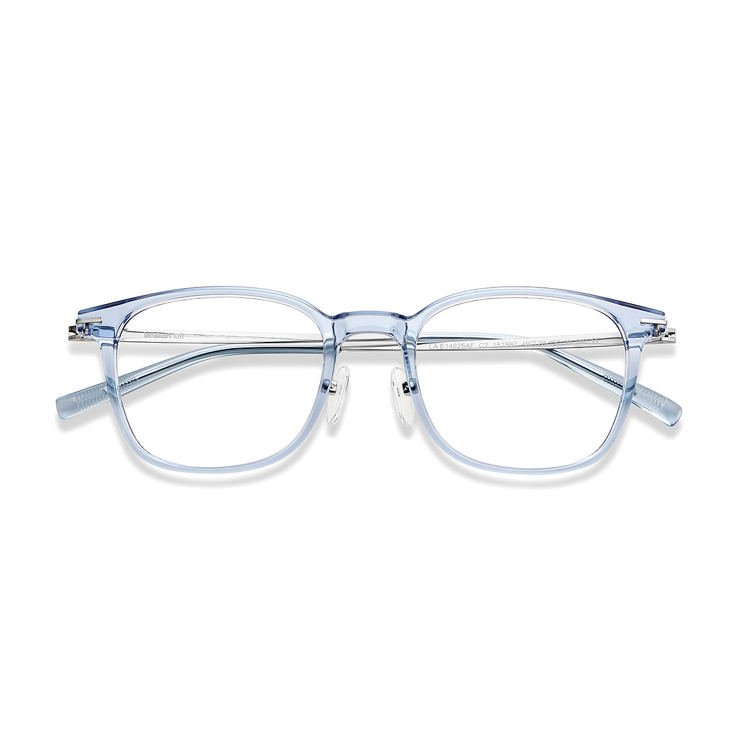 Lenskart Air Online Blue Transparent Full Rim Round left side