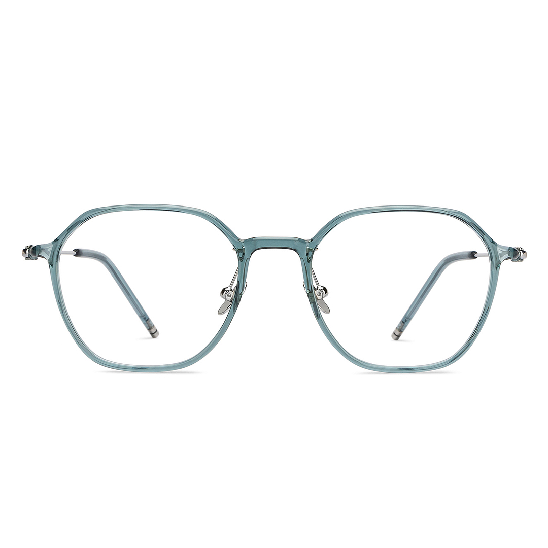 Lenskart Blue Transparent Full Rim Geometric right side