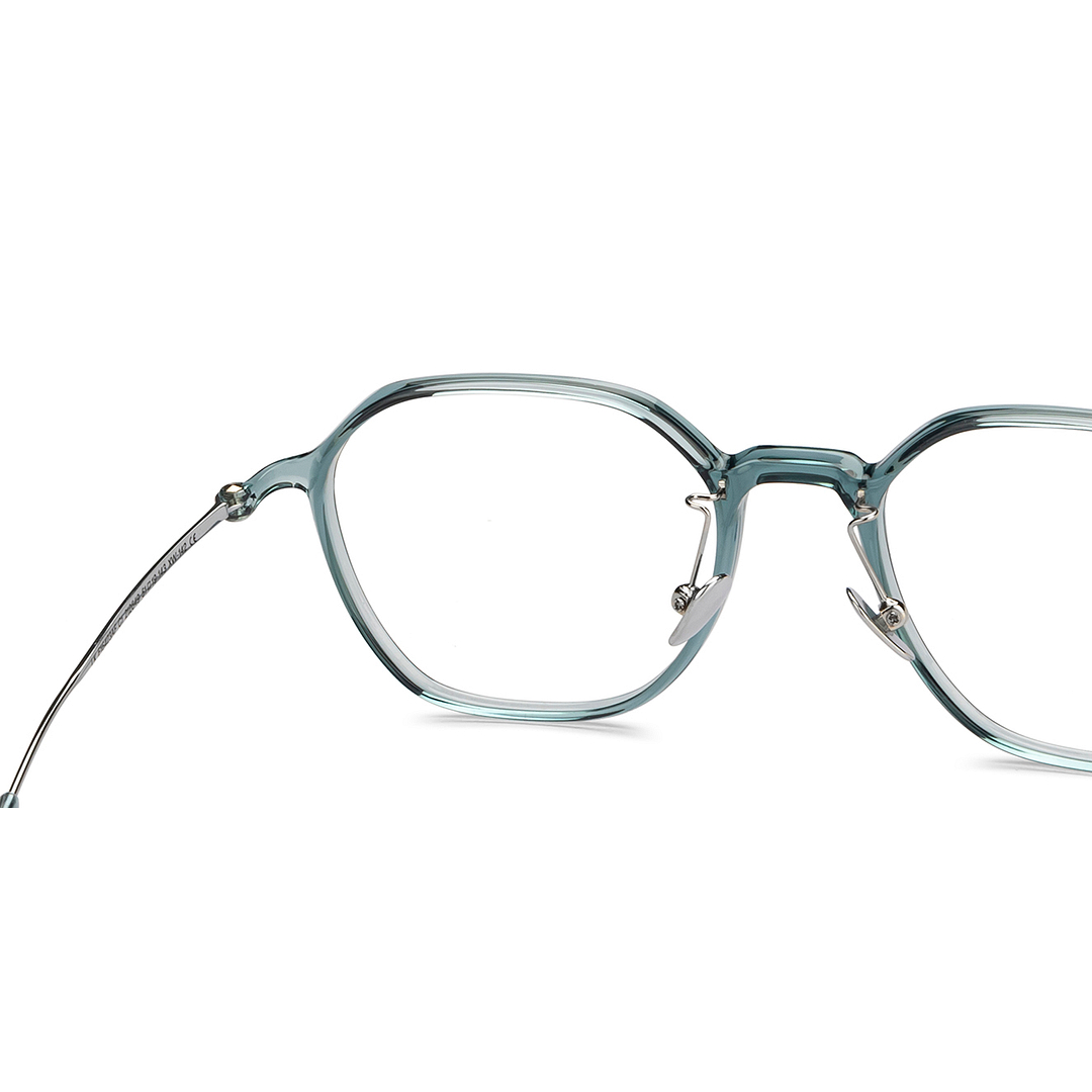 Lenskart Blue Transparent Full Rim Geometric right side