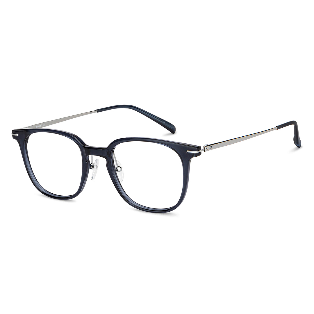 Lenskart Air Online Blue Transparent Full Rim Round right side