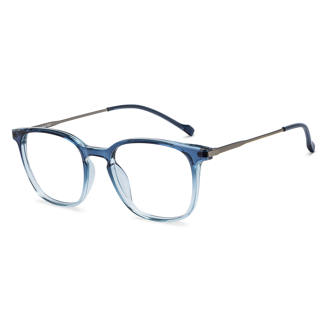 Lenskart Air Blue Transparent Full Rim Square right side