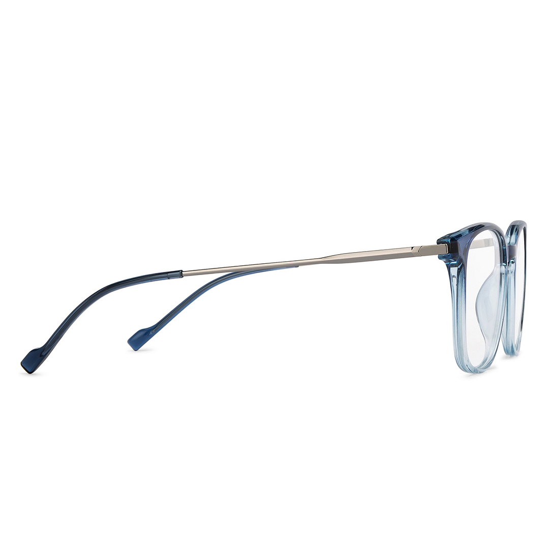 Lenskart Air Blue Transparent Full Rim Square left side