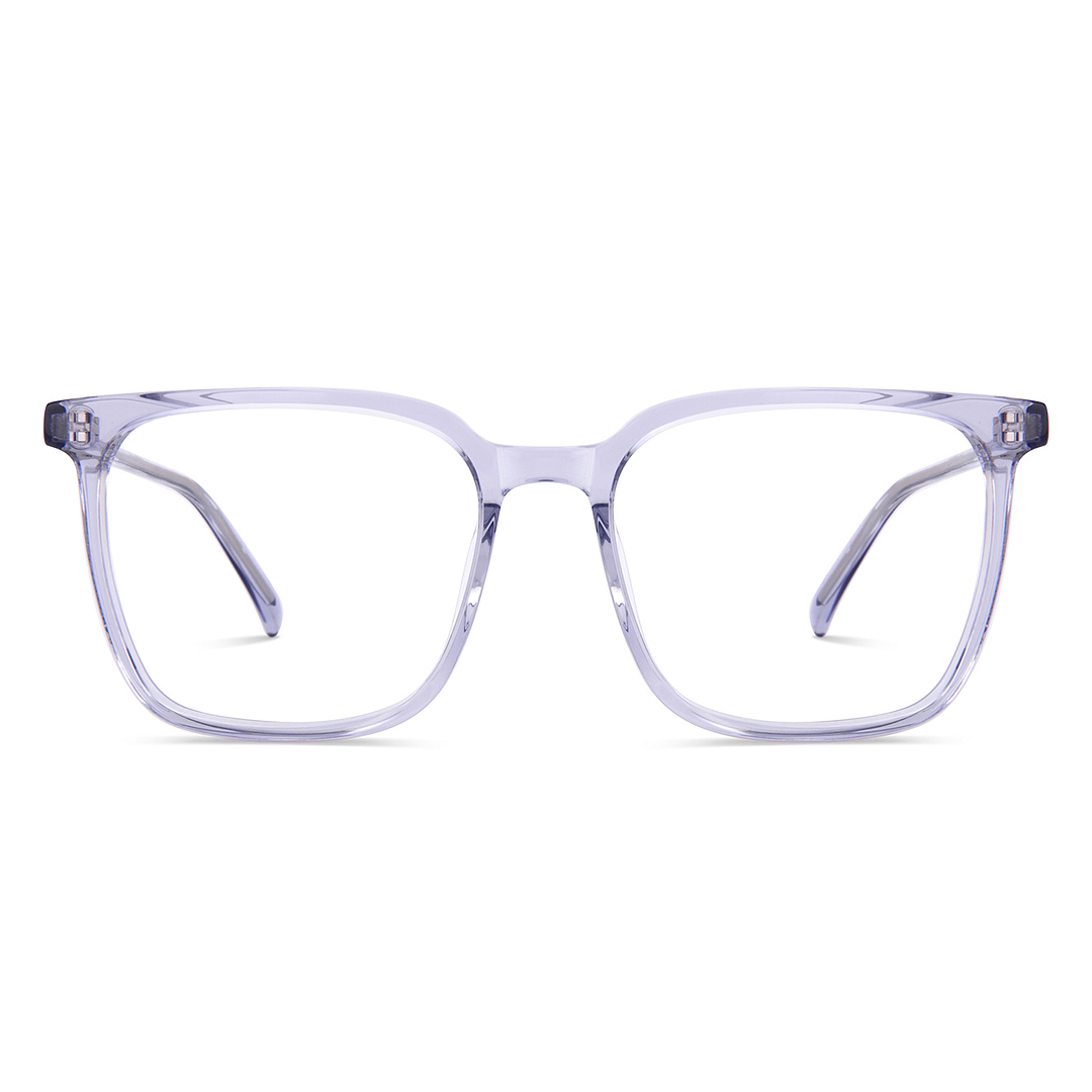 Lenskart Blue Transparent Full Rim Square left side