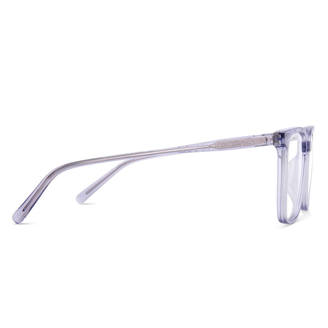 Lenskart Blue Transparent Full Rim Square right side
