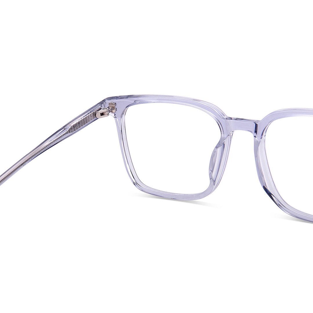Lenskart Blue Transparent Full Rim Square left side
