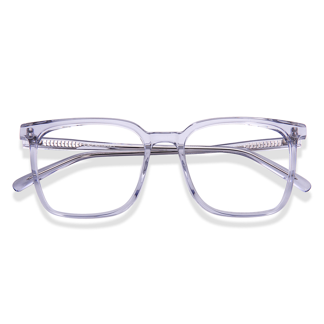 Lenskart Blue Transparent Full Rim Square right side