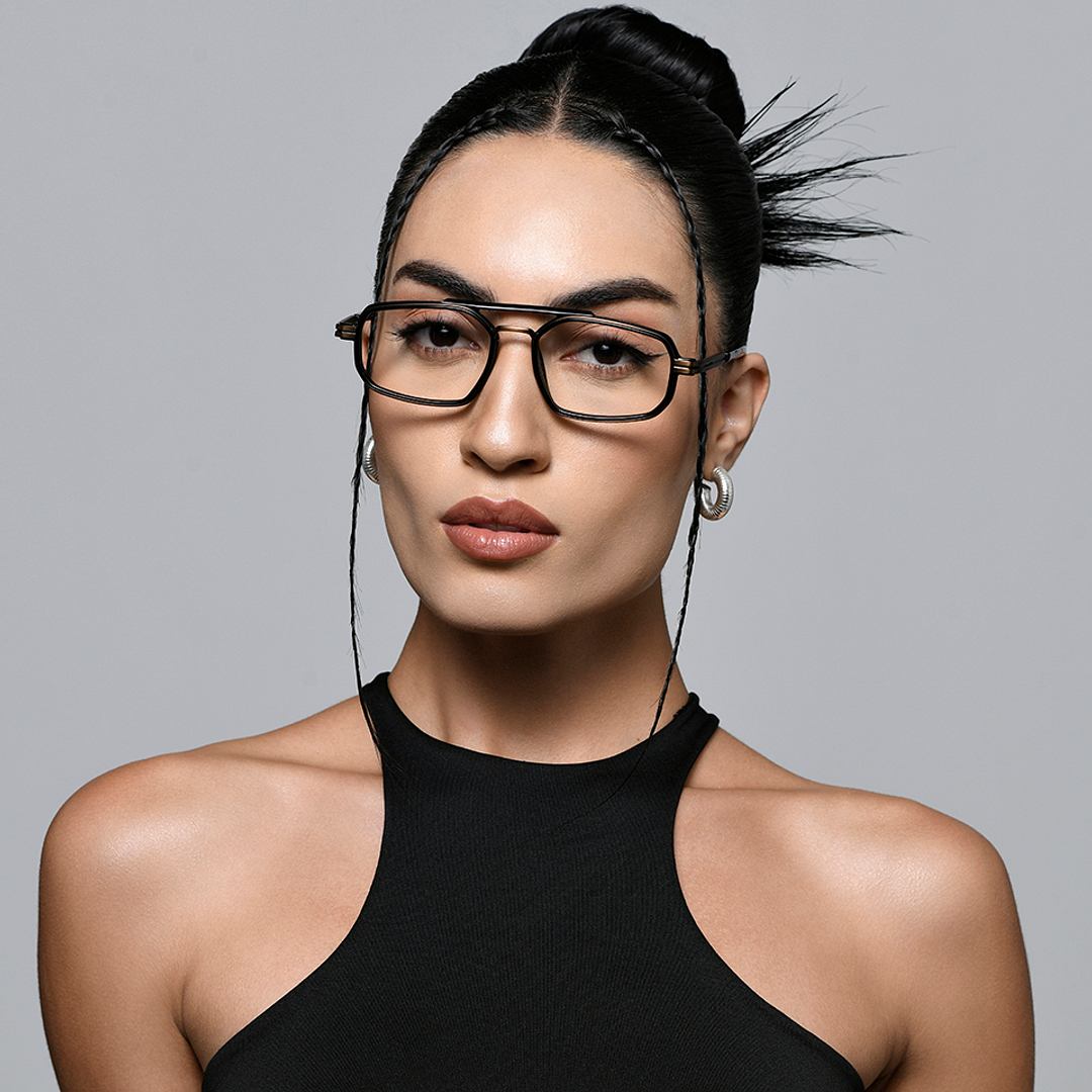 Lenskart STUDIO Black Full Rim Geometric right side