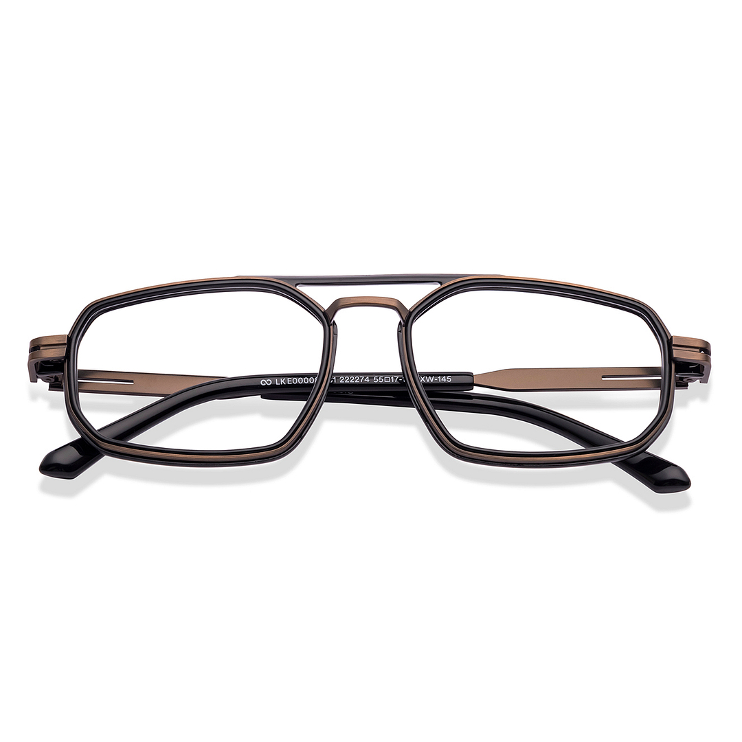 Lenskart STUDIO Black Full Rim Geometric right side