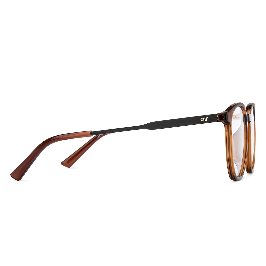 Lenskart Air Online Light Brown Full Rim Round left side