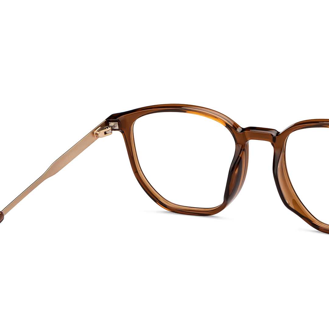 Lenskart Air Online Light Brown Full Rim Round right side
