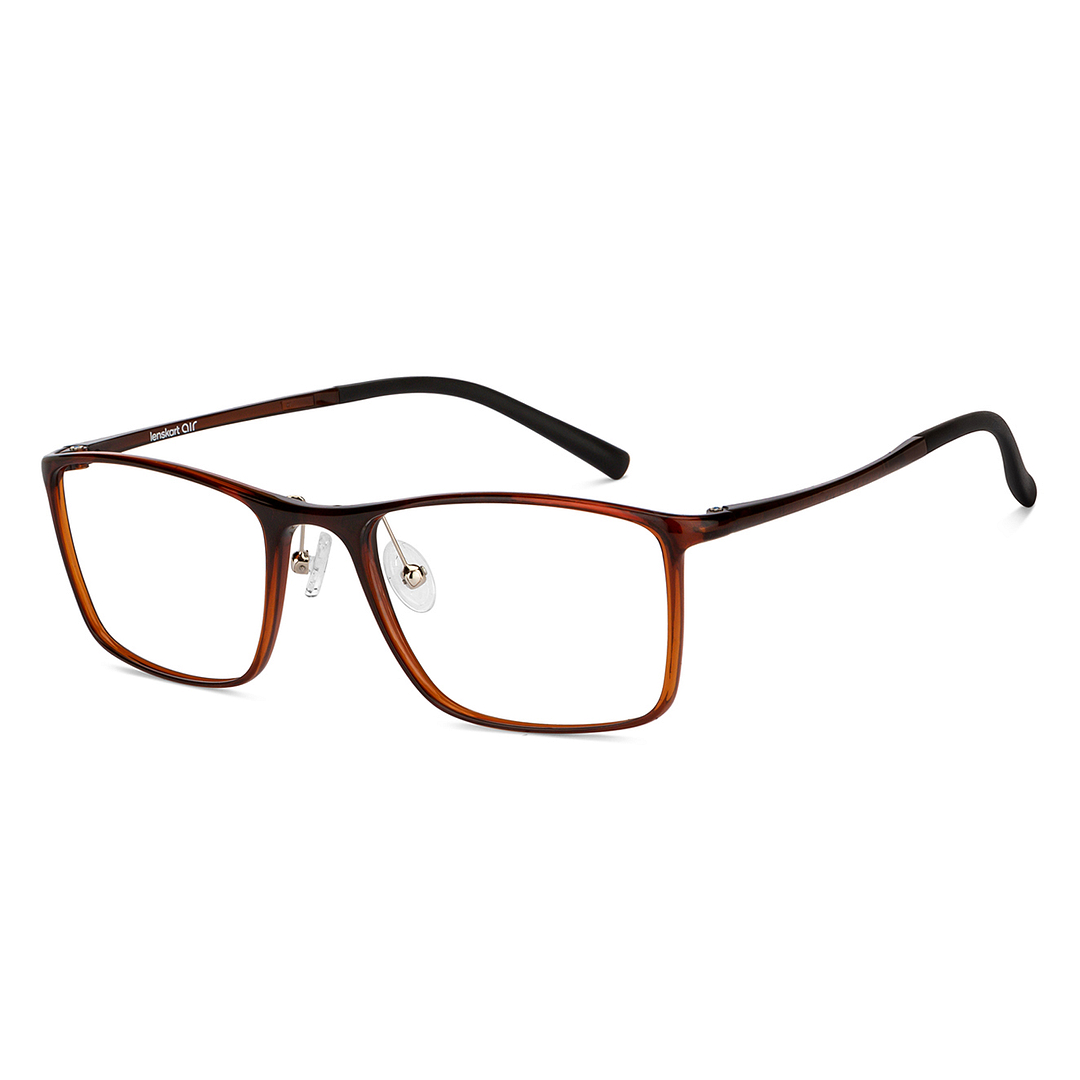 Lenskart Air Online Light Brown Full Rim Rectangle right side