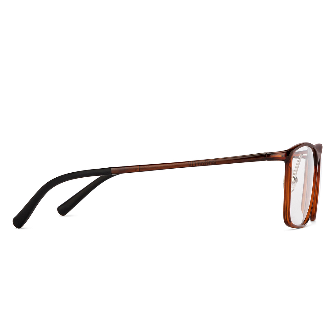 Lenskart Air Online Light Brown Full Rim Rectangle left side
